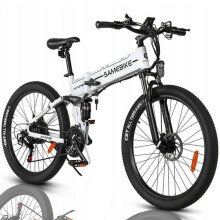 Folding electric bike - SAMEBIKE - LO26-II - 900W - 48V - 21 speeds - 26 inches - White