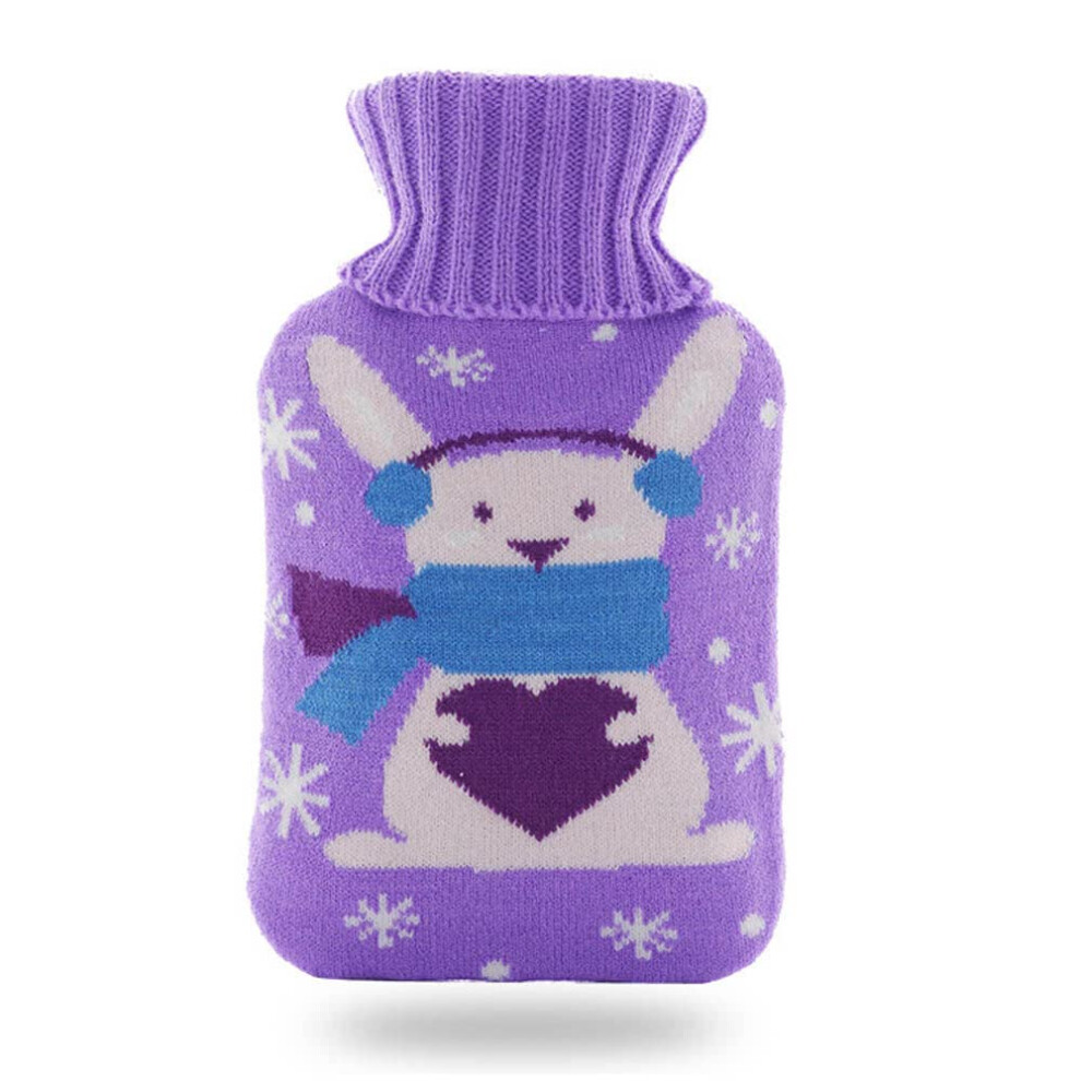 WÃ¤rmflaschentasche GroÃ 2000ml HandwÃ¤rmer mit Strickbezug und Weihnachtstieren fÃ¼r Winter Geschenk Neujahr