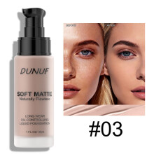 (Type#3) Dunuf 3-color Liquid Foundation Matte Finish, Delicate And Smooth, Natural
