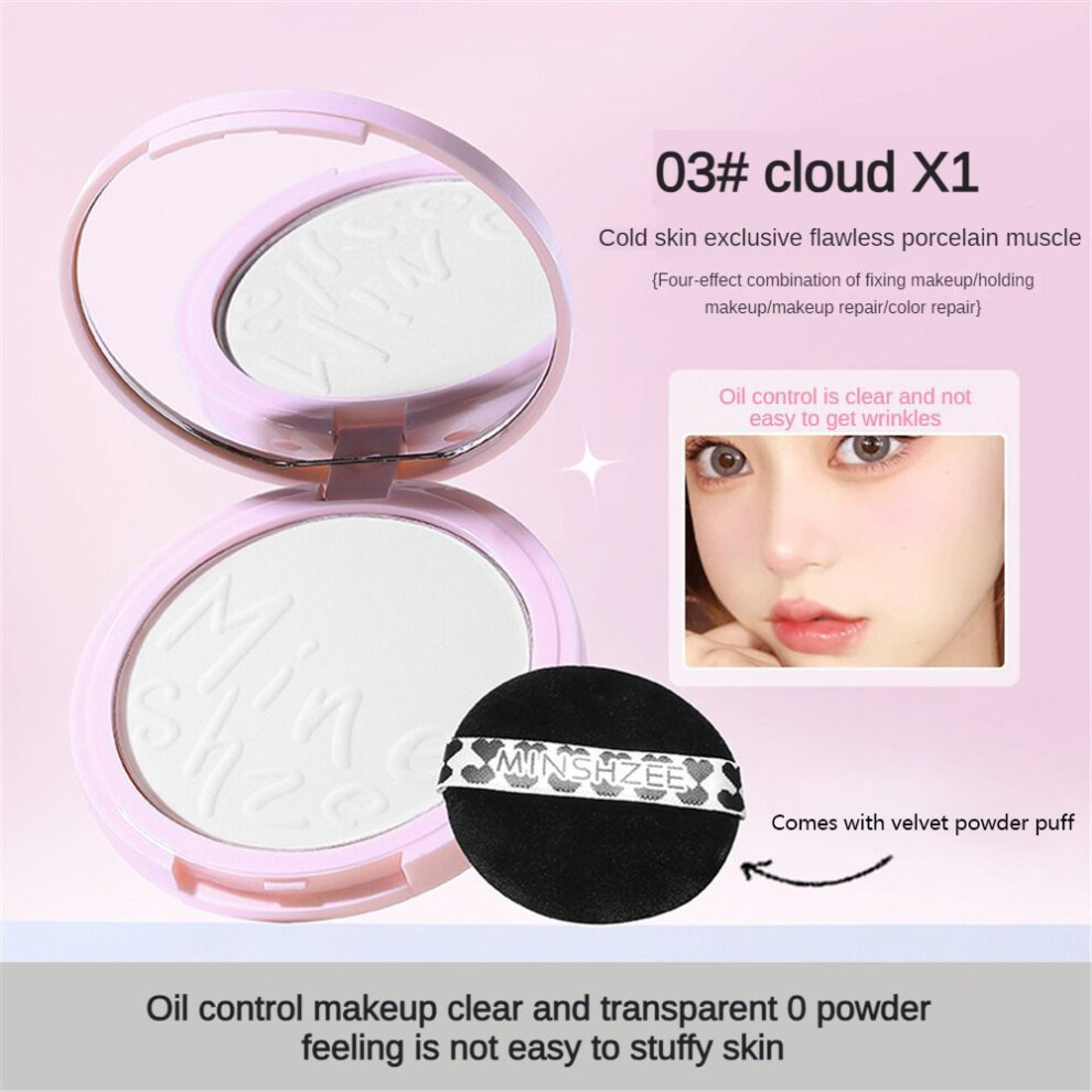 (Type#3) Minshzee Clear And Traceless Air Powder Cake Light And Natural Non-sticky-image-OPC-PK69SD5-NEW