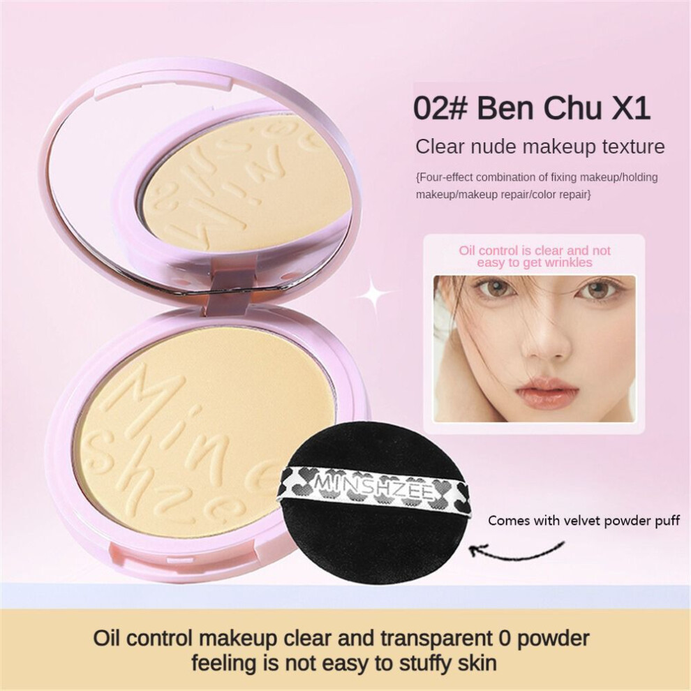 (Type#2) Minshzee Clear And Traceless Air Powder Cake Light And Natural Non-sticky-image-OPC-PK69SXV-NEW