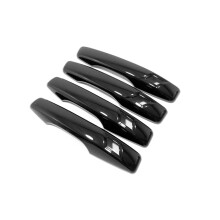 (Black) Car Door Handle Cover Protection For Lynk & Co 01 Accessories Exterior Molding Overlay Stickers Decoration 2021 2022 2023