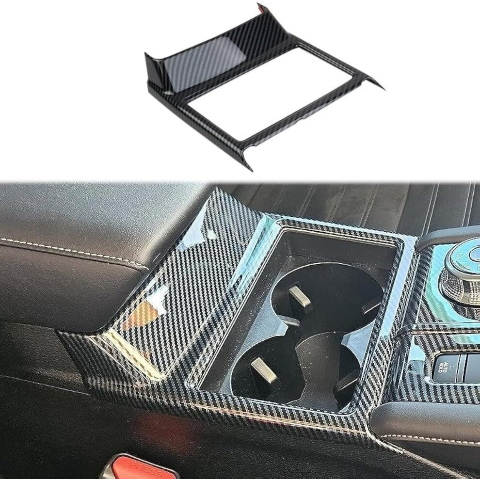 Carbon Fiber Central Cup Holder Frame Trim Accessories For Mitsubishi Outlander 2022-2024 6910530003287