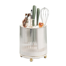 Kitchen Knife Utensil Holder Rotating Knife Block