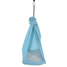 Langlebiger 25KN Luft-Yoga-Hängematte Nylon Hellblau 100x280cm
