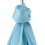 Langlebiger 25KN Luft-Yoga-Hängematte Nylon Hellblau 100x280cm 9
