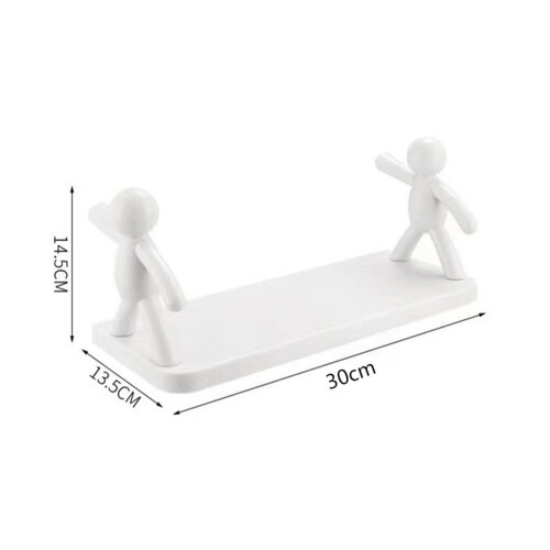 Wall Mounted Shelf Hole Free Installation Small 2