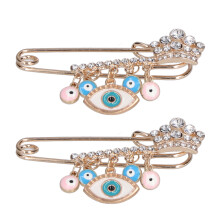 Elegantes blauer Strass-Ansteckset – Ideales Geschenk für jede Feier