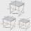 AINPECCA (Silver Black) 3Pcs Nesting Table Sets Glass End Table 9