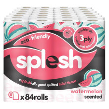 (Default) Live Exclusive Splesh Quilted Watermelon 84 Toilet Rolls - Soft & Eco-Friendly