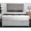 (3ft (Single), Light Silver Plush) Athens Divan Bed Set + 10" Ortho Sensation Mattress + 24" Matching Headboard 1