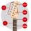 Encore Blaster E60 Electric Guitar ~ Sunburst 11