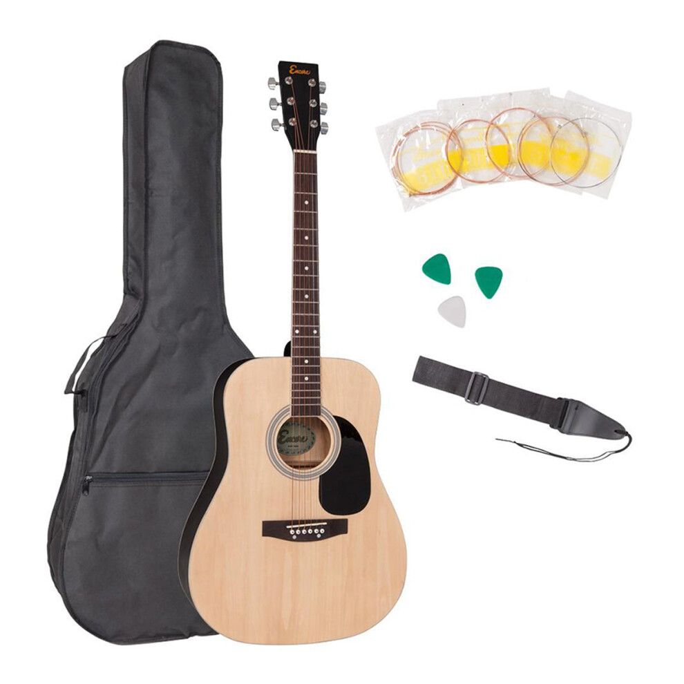 Encore Dreadnought Outfit Natural Guitar - With Carry Case-image-OPC-PK6BBD6-NEW