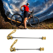 2 Stück Aluminium Fahrrad Schnellspannenhebel, Leichtgewicht, 4 Farben, 100 mm vorne, 135 mm hinten für Mountainbikes & Rennräder