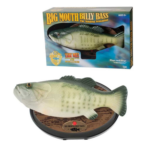 Singing Dancing Toy Electric Artificial Big Mouth Billy Bass Fish