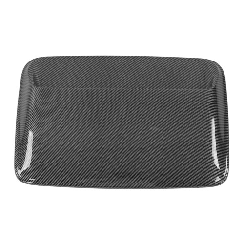 Universaler Auto-Lüftungsgitter Abdeckung ABS Scoop 40x28cm Carbonfaser 2