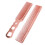 2 Pcs Aluminum Hair Comb Fine Tooth High 6