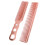 2 Pcs Aluminum Hair Comb Fine Tooth High 8