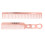 2 Pcs Aluminum Hair Comb Fine Tooth High 2