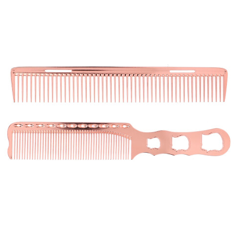 2 Pcs Aluminum Hair Comb Fine Tooth High 1