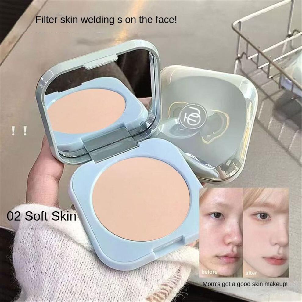 (color02) Otou Rejuvenating Light Setting Pressed Powder With Puff For Long-lasting Makeup-image-OPC-PK6BHMY-NEW