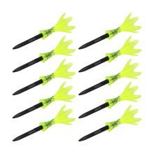 10 Stück Transparent Grüne ABS Kunststoff Verstellbare Golf Tee Ballhalter zum Üben