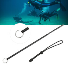 Aluminiumlegierungs-Tauchpfeilstock 35cm mit Lanyard Schwarz