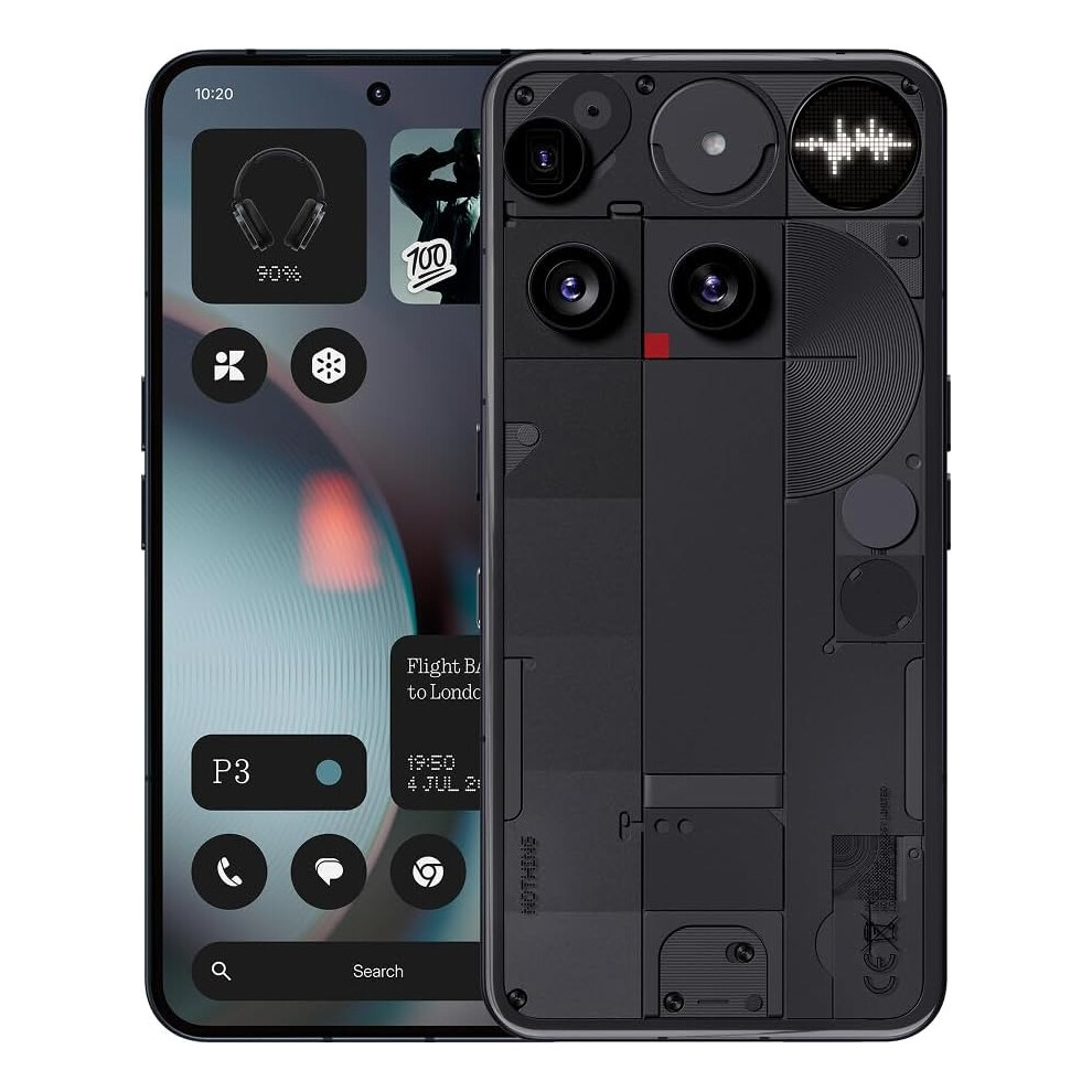 Nothing Phone (3) 5G Smartphone,5150Mah,12Gb+256Gb, Black 739483567235