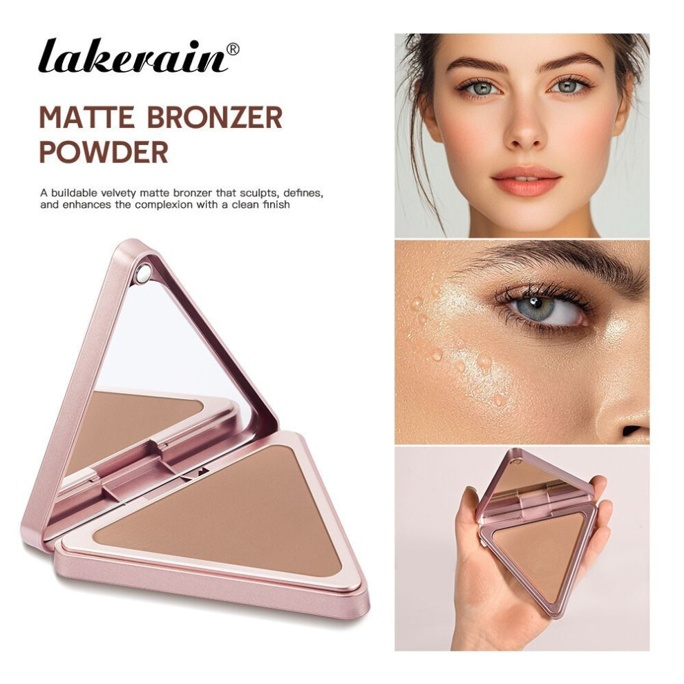 (#-5.) Hot Triangle Matte Light Natural Fit Bronze Powder Shadow Light Natural-image-OPC-PK6BMY8-NEW