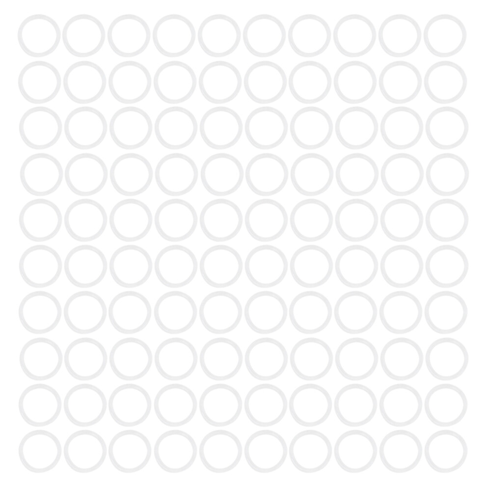 100Pcs Silicone O Ring White High Temperature