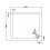 NES Home Slim 1000 x 900 mm Slate Grey Rectangular Polyurethane Resin Shower Tray 3
