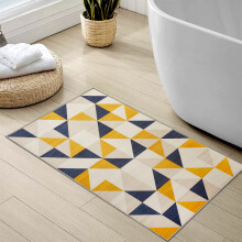 (40 x 60 cm (1 ft 3 in x 1 ft 9 in)_Small Bath Mat/Door Mat, Brio) Extra Large Rugs Living Room Printed Rug Runner