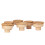 6pcs Round Drawer Knobs Wood Rattan Woven Handmade 14