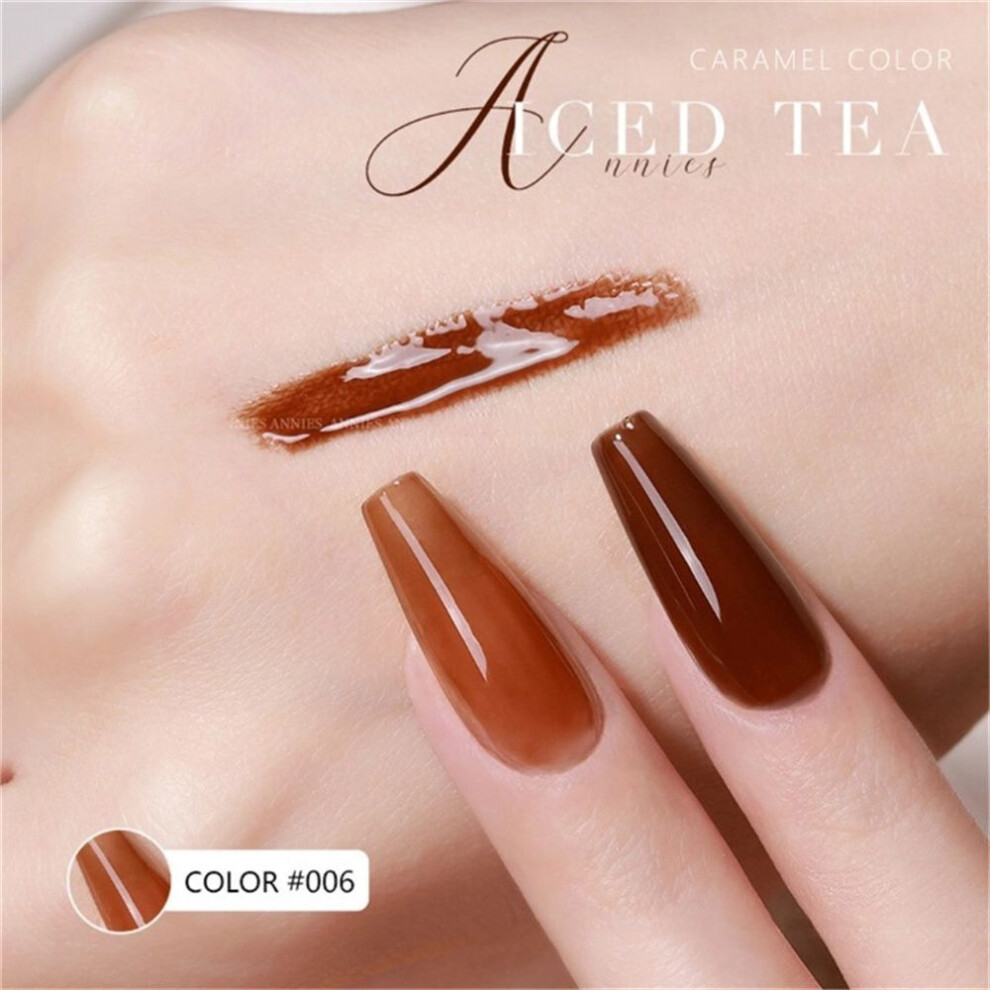 (Type#6) Issamella German Nail Polish New Nail Salon Milk Tea Brown Amber Caramel Ice-image-OPC-PK6BRRK-NEW