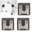 3PCS Flash Hot Shoe Mount Adapter with 1/4in Screw 11