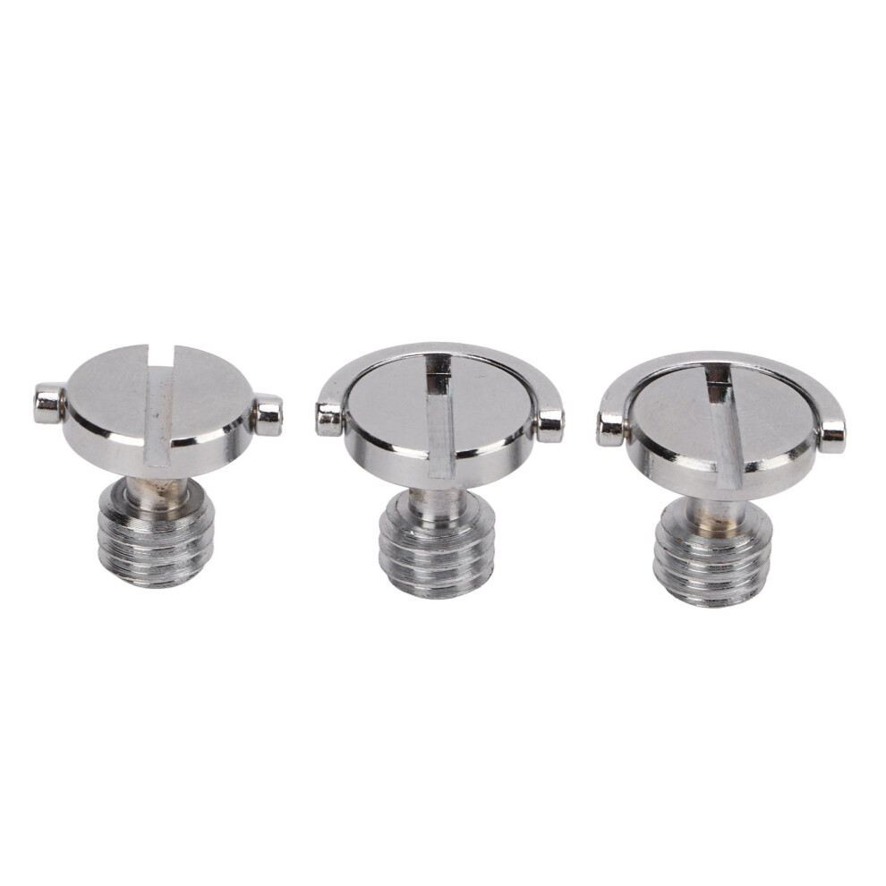3Pcs Camera Screws 3/8In Thread Quick Release Light 8130196966537