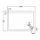 Slim 1100 x 800 mm Rectangular Polyurethane Resin Shower Tray Slate Grey 3