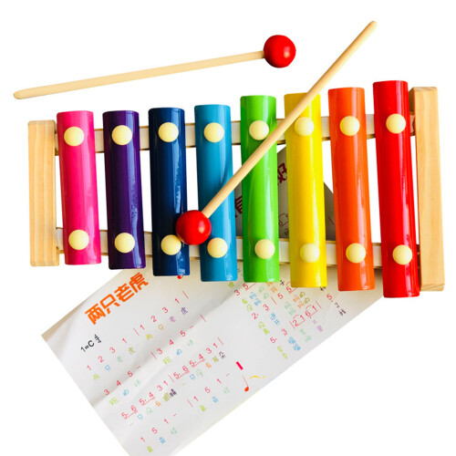 8 Notes Xylophone Iron Sheets Crisp Sound Sturdy 2