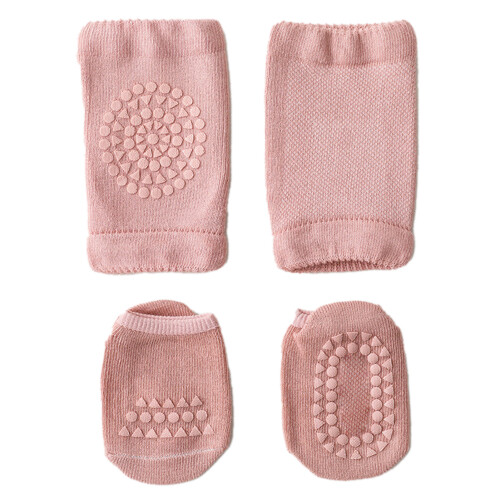 Baby Knee Pad Socks Set Anti Slip Crawling Walking
