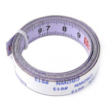 (1) 1/2/3/4/5/6m Centered Measuring Ruler Self-adhesive Stainless Steel Metric Track Tape Measure