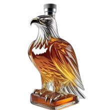 300ml whiskykaraffel skallet ørn, dachshund, ugle, formet flaske, ørneformet