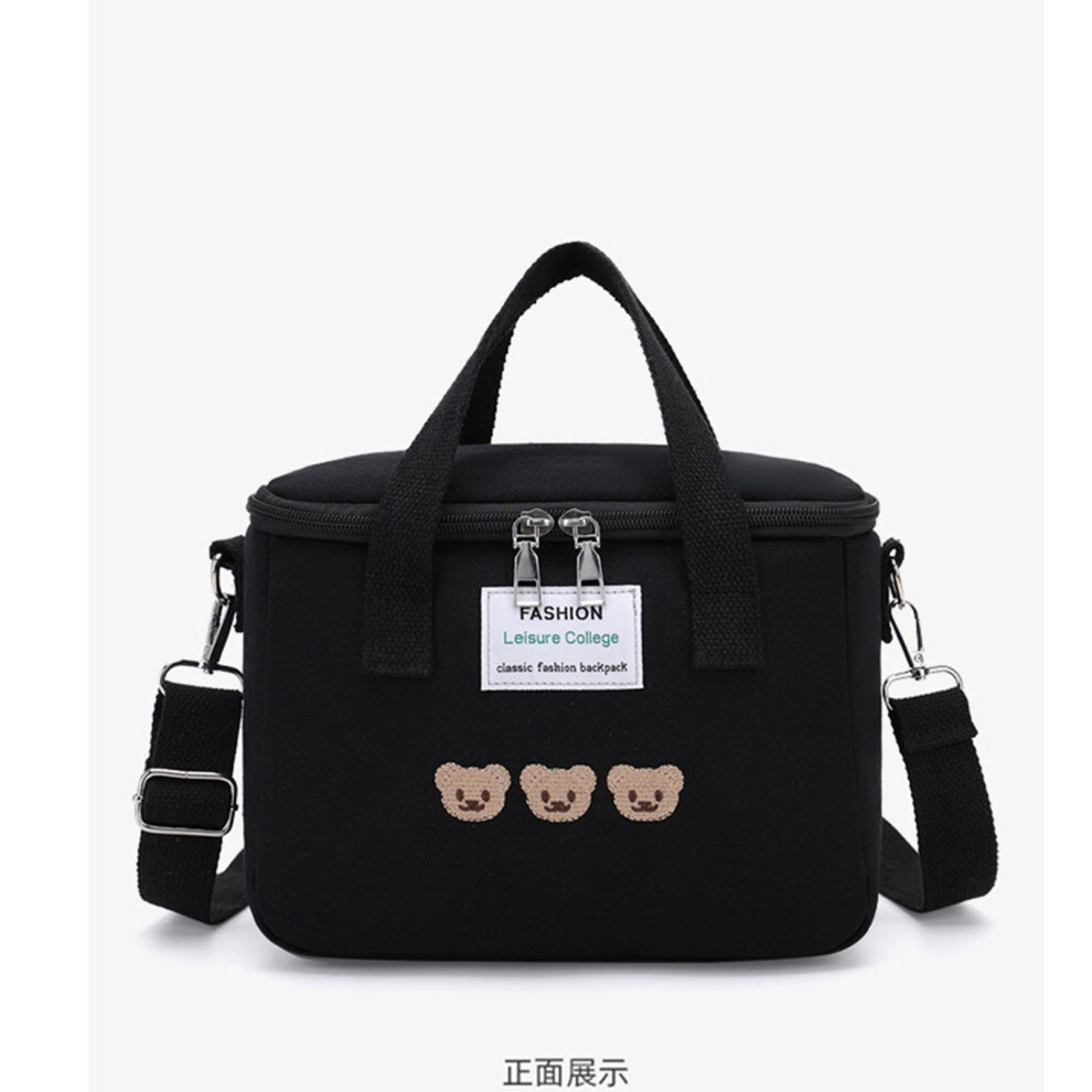 Mommy Bag Cartoon Oxford Fabric Durable Large Black
