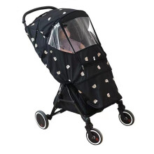 Stroller Rain Cover Windproof Waterproof Cute Bear