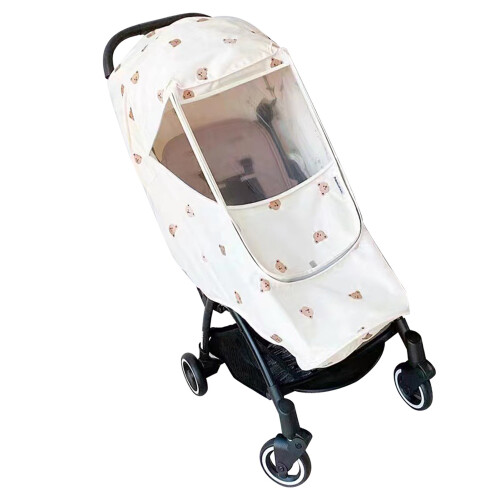 Stroller Rain Cover Windproof Waterproof Cute Bear 1