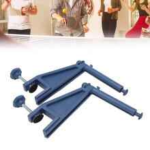 Tragbare Tischtennisnetz-Set mit verstellbarem Klemmmechanismus, Blau