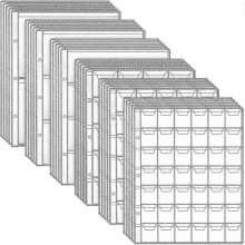 30 Pieces Coin Collector Binder Sheets Coin Plastic Pocket Coin Page Clear Holders Stamp Currency Collecting Album