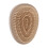 4PCS Egg Shape Hair Brush Plastic Knot Proof 5