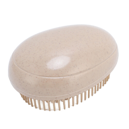 4PCS Egg Shape Hair Brush Plastic Knot Proof 2
