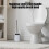 6-stückiges Badezimmer-Accessoires-Set, Grau, PP + Edelstahl 11