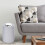 6-stückiges Badezimmer-Accessoires-Set, Grau, PP + Edelstahl 6